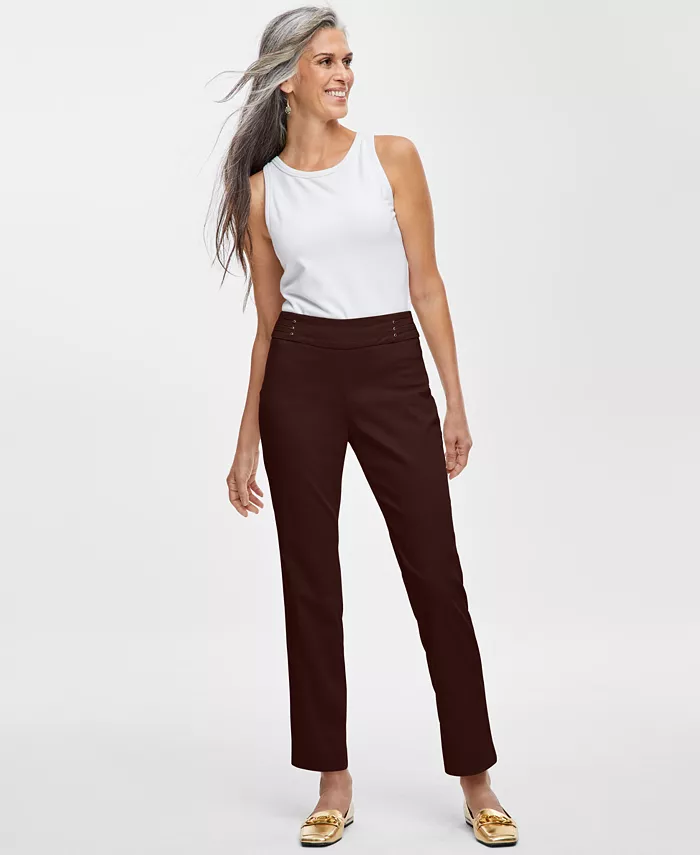 

Женские брюки с заклёпками, стандартной и укороченной длины, PP-4X JM Collection