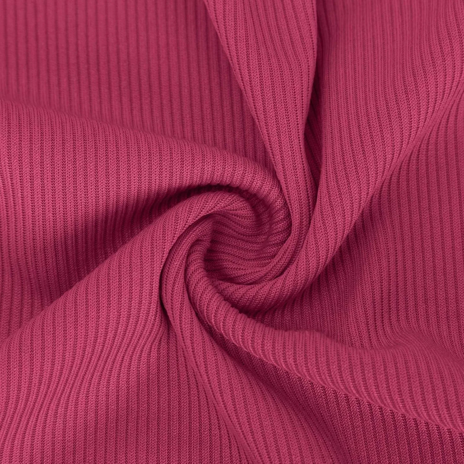 Топ женский без рукавов с v-образным вырезом, ribbed knit, Generic, A01#hot Pink — фото 4