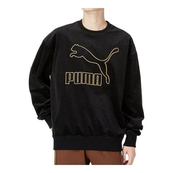 

Свитер core crew sweater 'black' Puma, черный