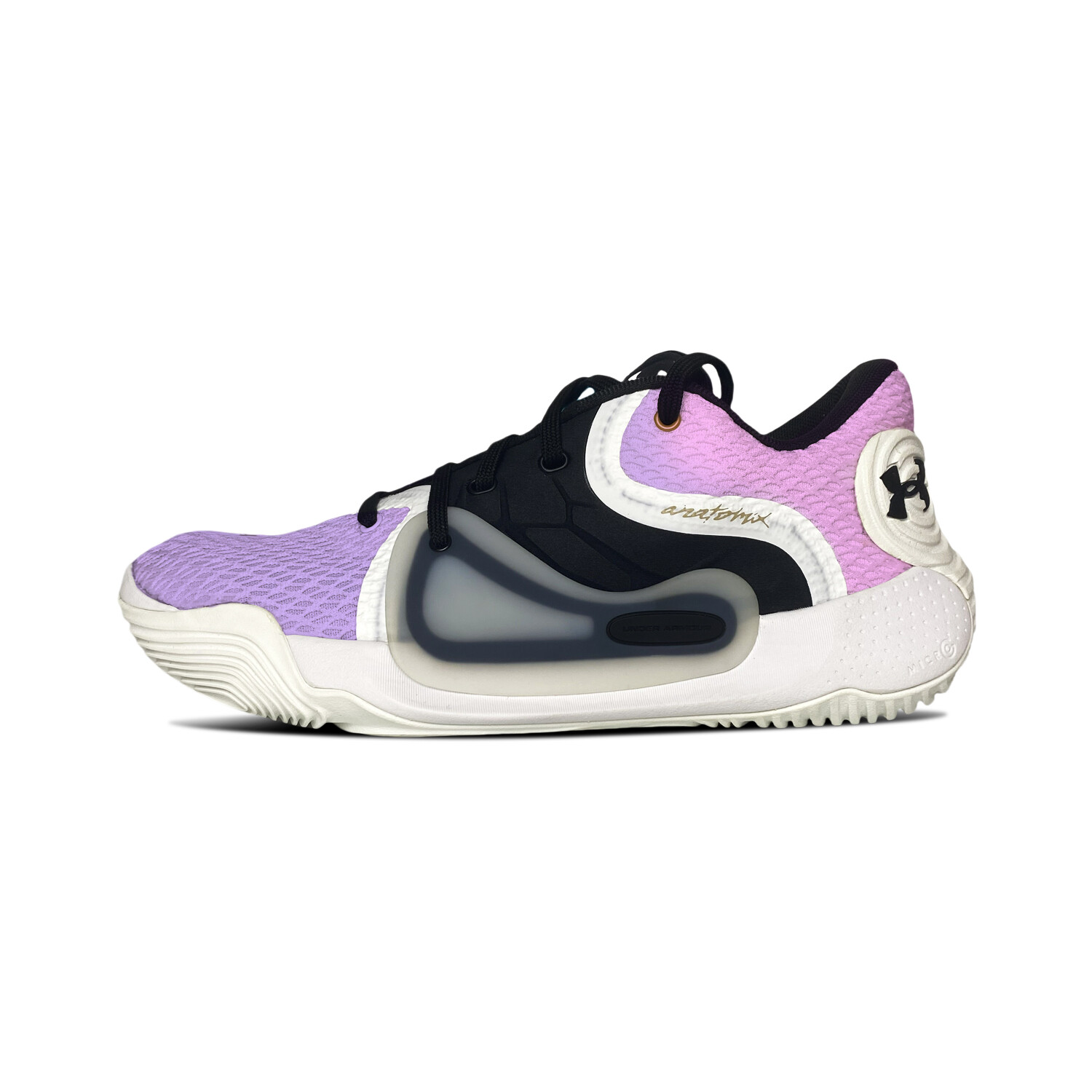 

Кроссовки Under Armour Spawn 2 Vintage Basketball Shoes Unisex Low-top Black/purple/pink, красный