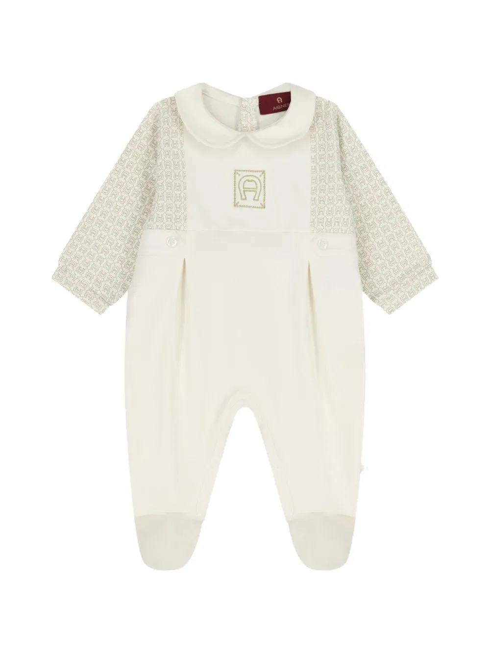 Комбинезон с воротником Питер Пэн Aigner Kids, нейтральный — фото 3