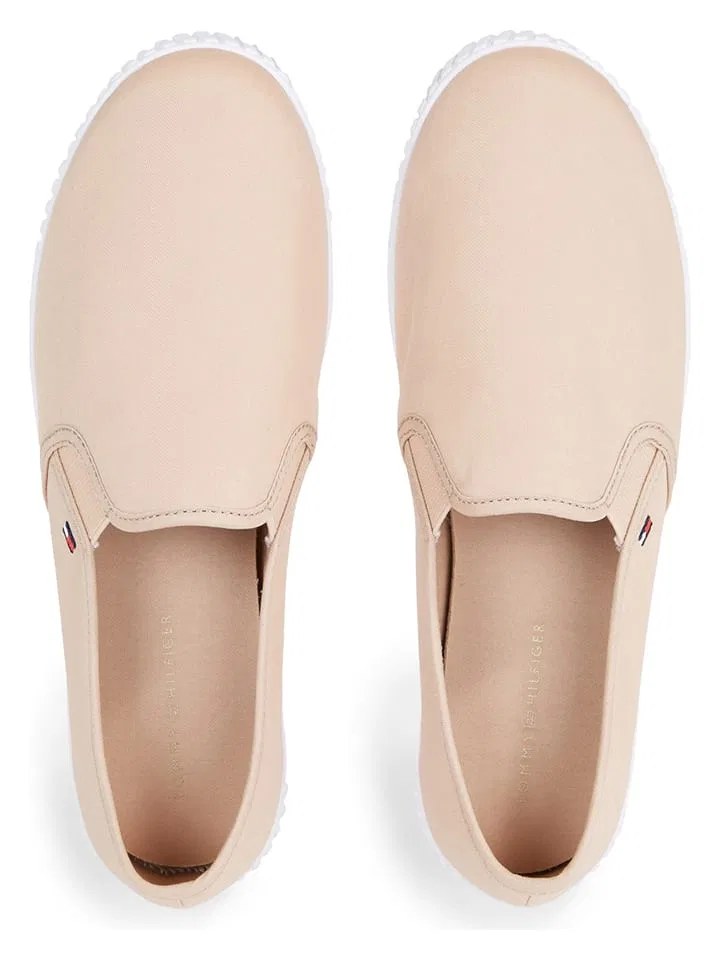 Слипперы бежево-белые Tommy Hilfiger Shoes — фото 2