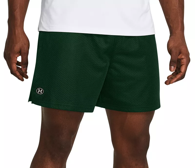 

Мужские шорты из сетки Under Armour Icon, цвет Forest Green/White