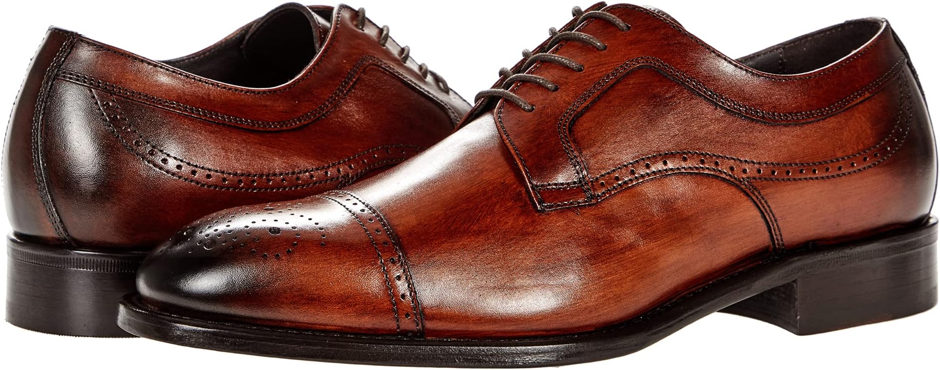 

Оксфорды Ellsworth Cap Toe Johnston & Murphy Collection, коричневый