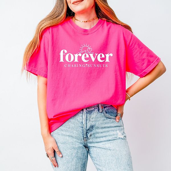 

Футболка Forever Chasing Sunsets sun garment dyed Simply Sage Market, Neon Pink, Зеленый, Футболка Forever Chasing Sunsets sun garment dyed Simply Sage Market, Neon Pink