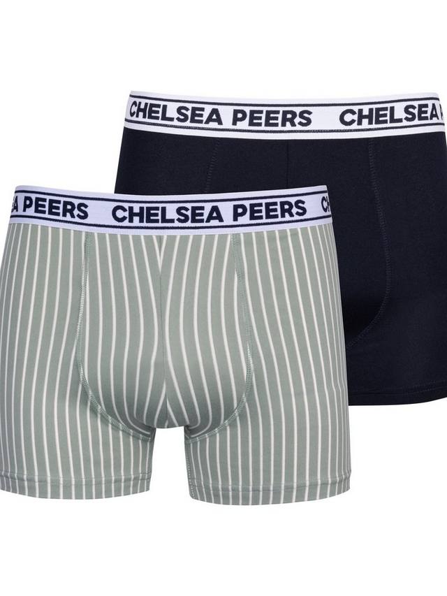 

Однотонные боксерские шорты в полоску Chelsea Peers, зеленый/разноцветный
