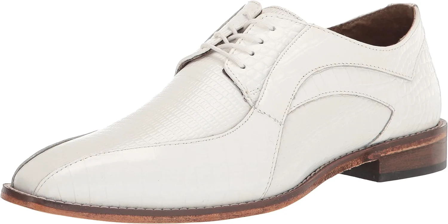 Мужские ботинки Stacy Adams Turano Bike Toe Oxford, белый — фото 2