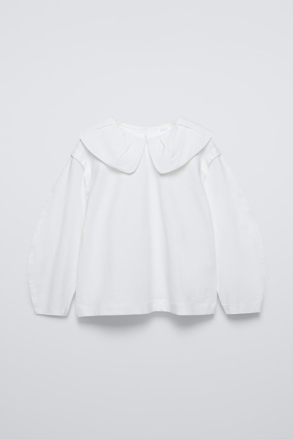 

Топ с воротником ZARA, белый