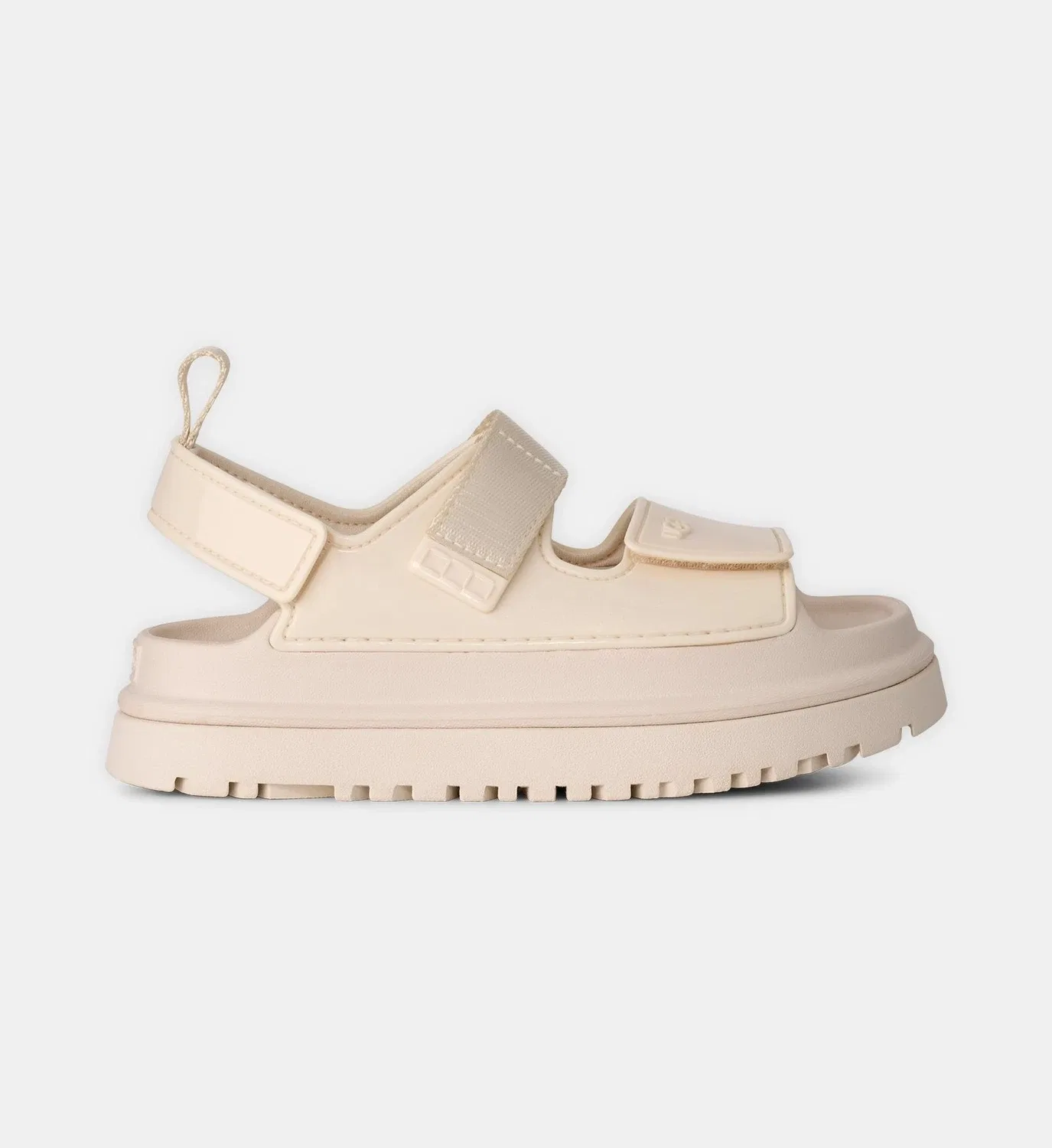 Сандалии Golden Glossy с застежкой-липучкой UGG, белый