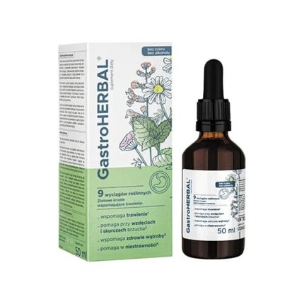 

Гастротравяные капли, 50 мл, пищеварение, желудок, печень, кишечник, вздутие живота Ziołolek