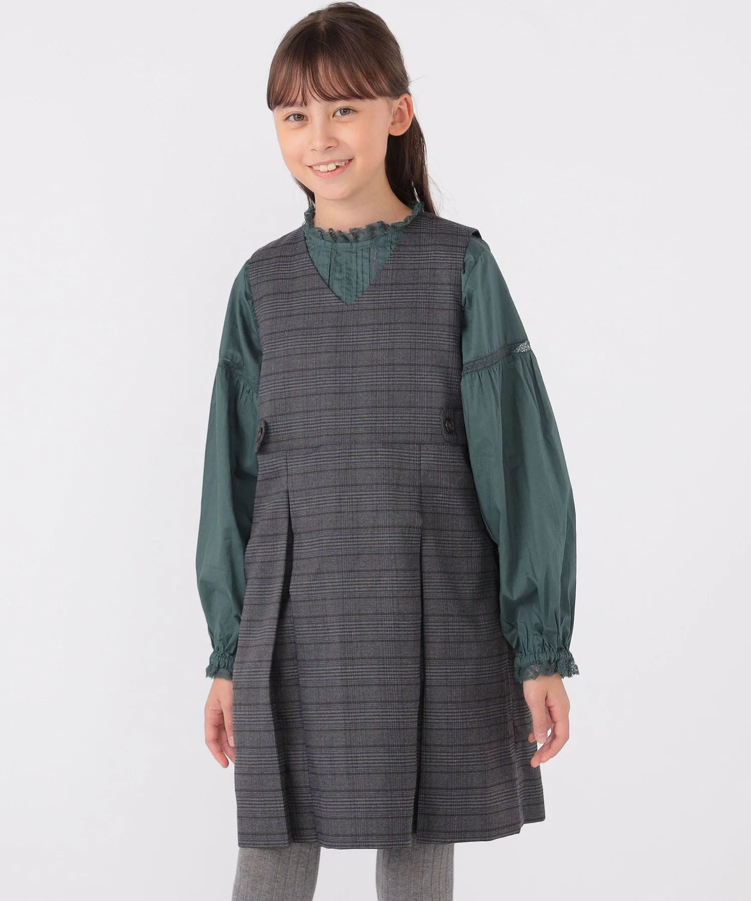 Детская одежда: 140–150 см / Юбка-свитер в клетку SHIPS KIDS, Gray — фото 3