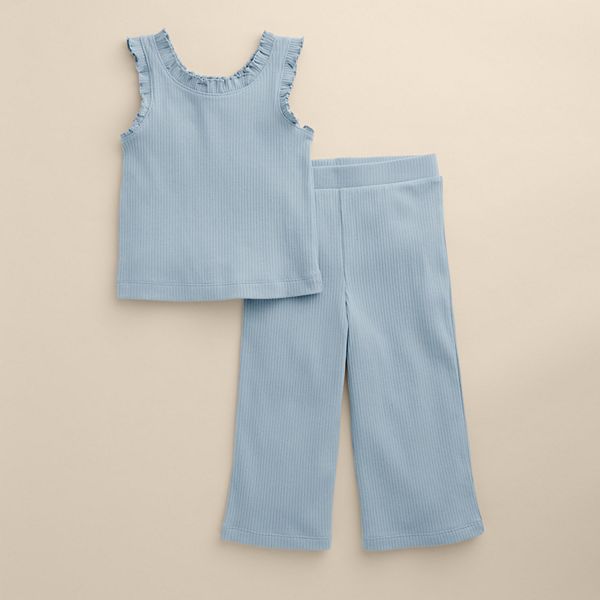 

Детский комплект из майки и широких брюк Little Co. By Lauren Conrad, San Fran Blue