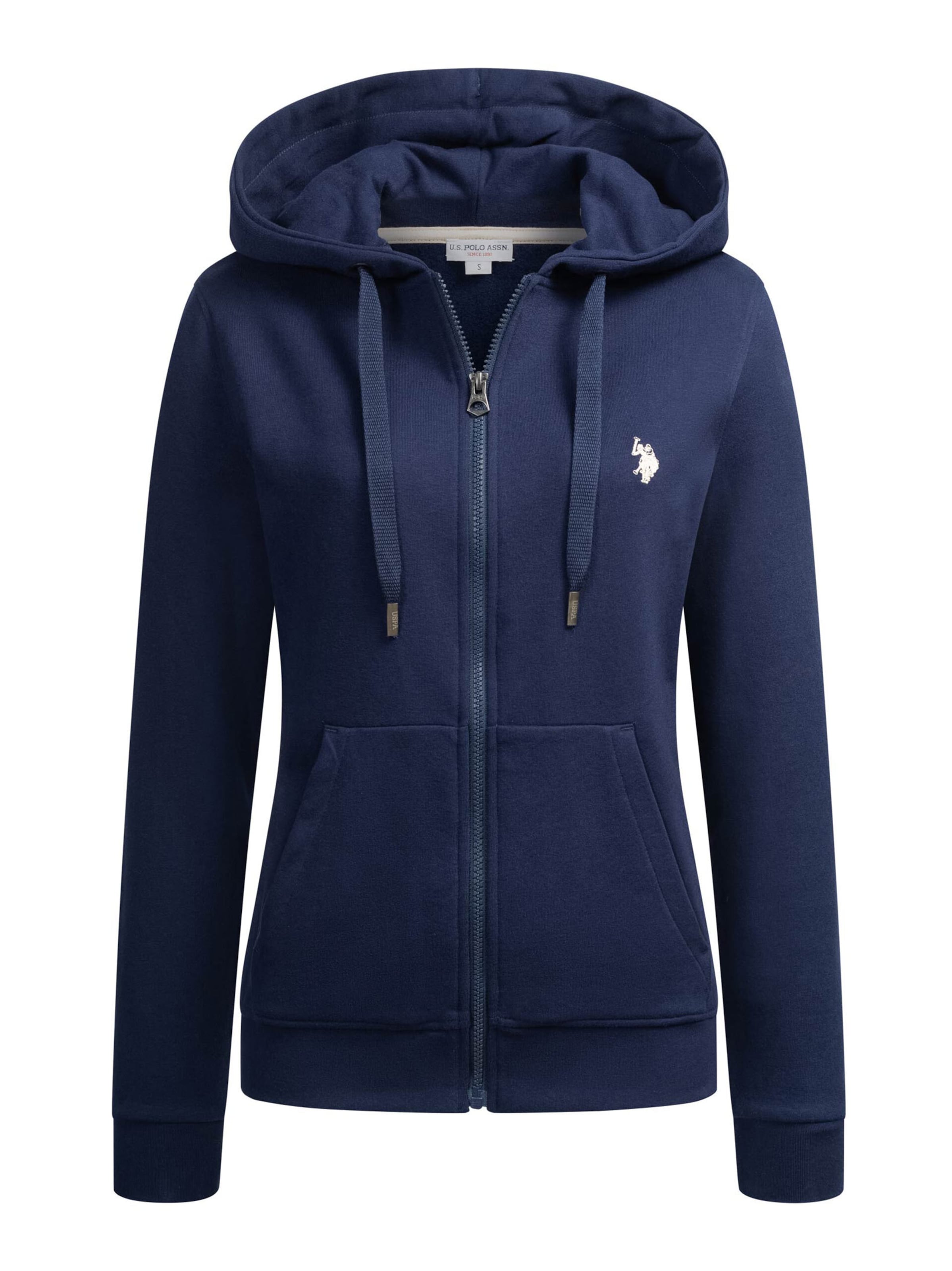 

U.S. POLO ASSN. Толстовка с молнией в цвете Navy, Синий, U.S. POLO ASSN. Толстовка с молнией в цвете Navy