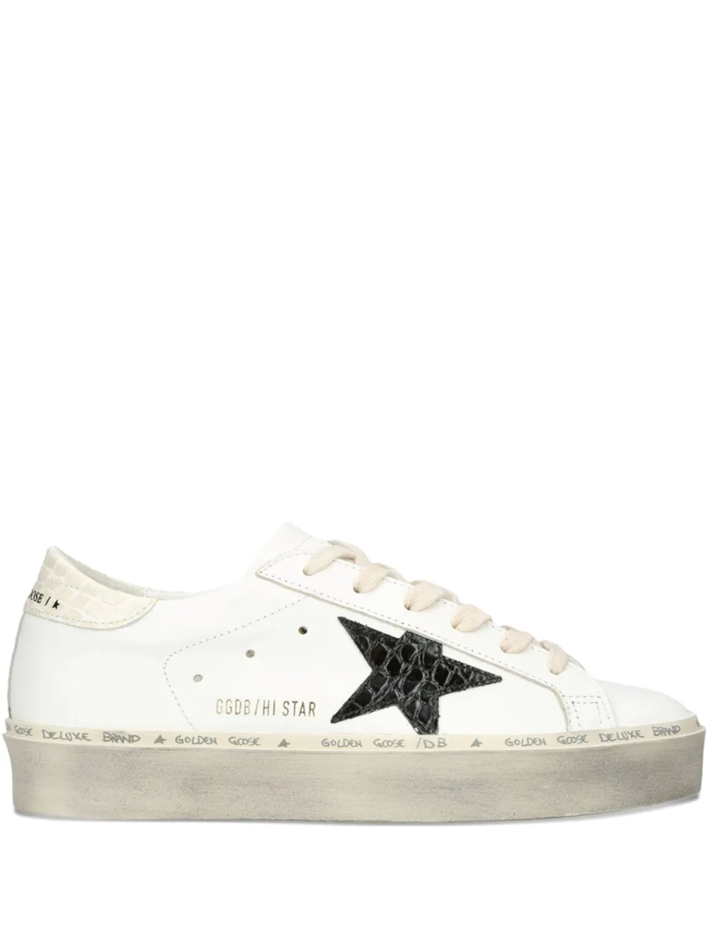 

Кеды Hi Star White/Black/Crocodile GOLDEN GOOSE, белый