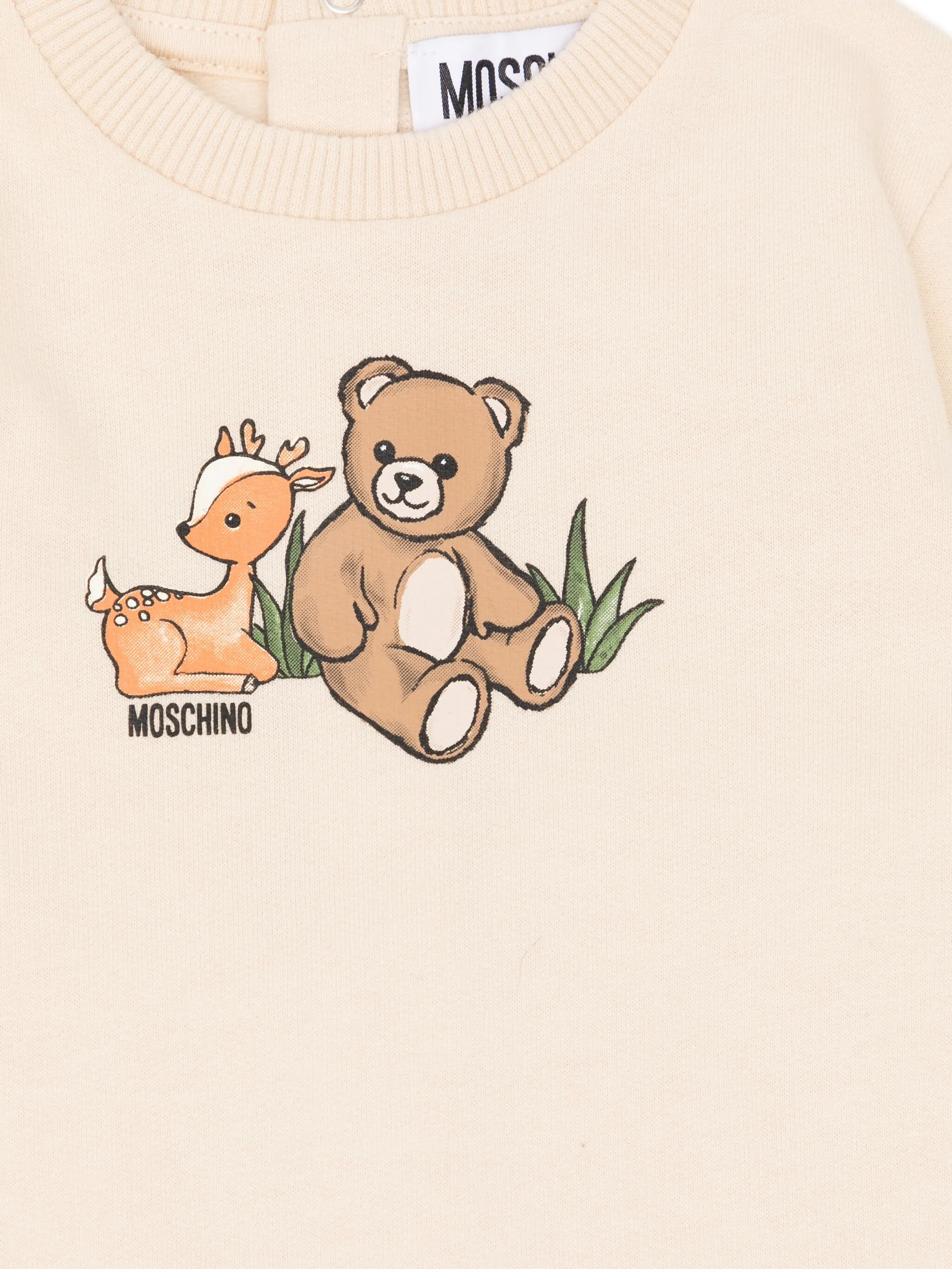 Пижама с принтом Moschino Kids, белый — фото 3