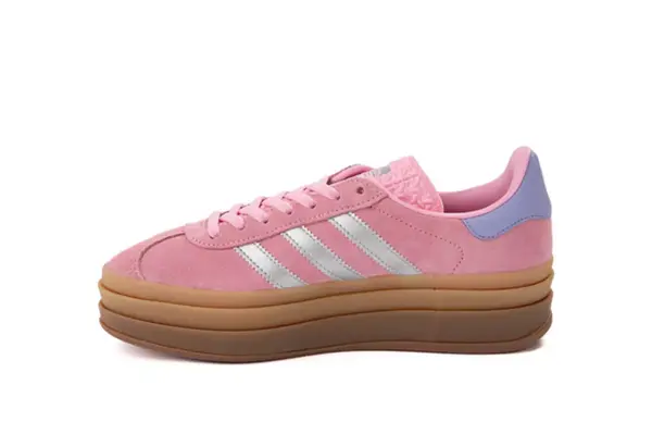 Кроссовки газель смелые Adidas, розовый — фото 3