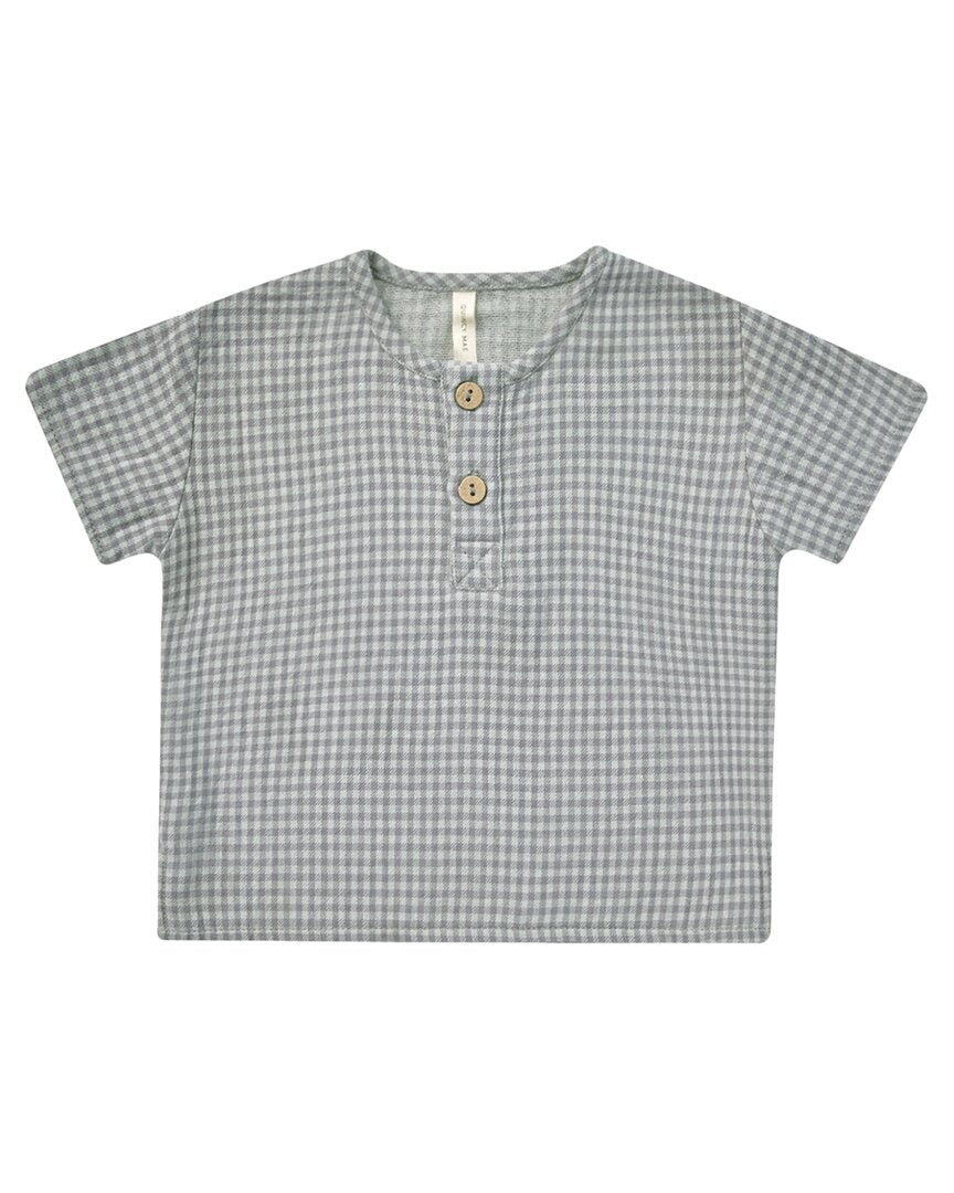 

Куинси Мэй Генри Топ Quincy Mae, цвет blue gingham