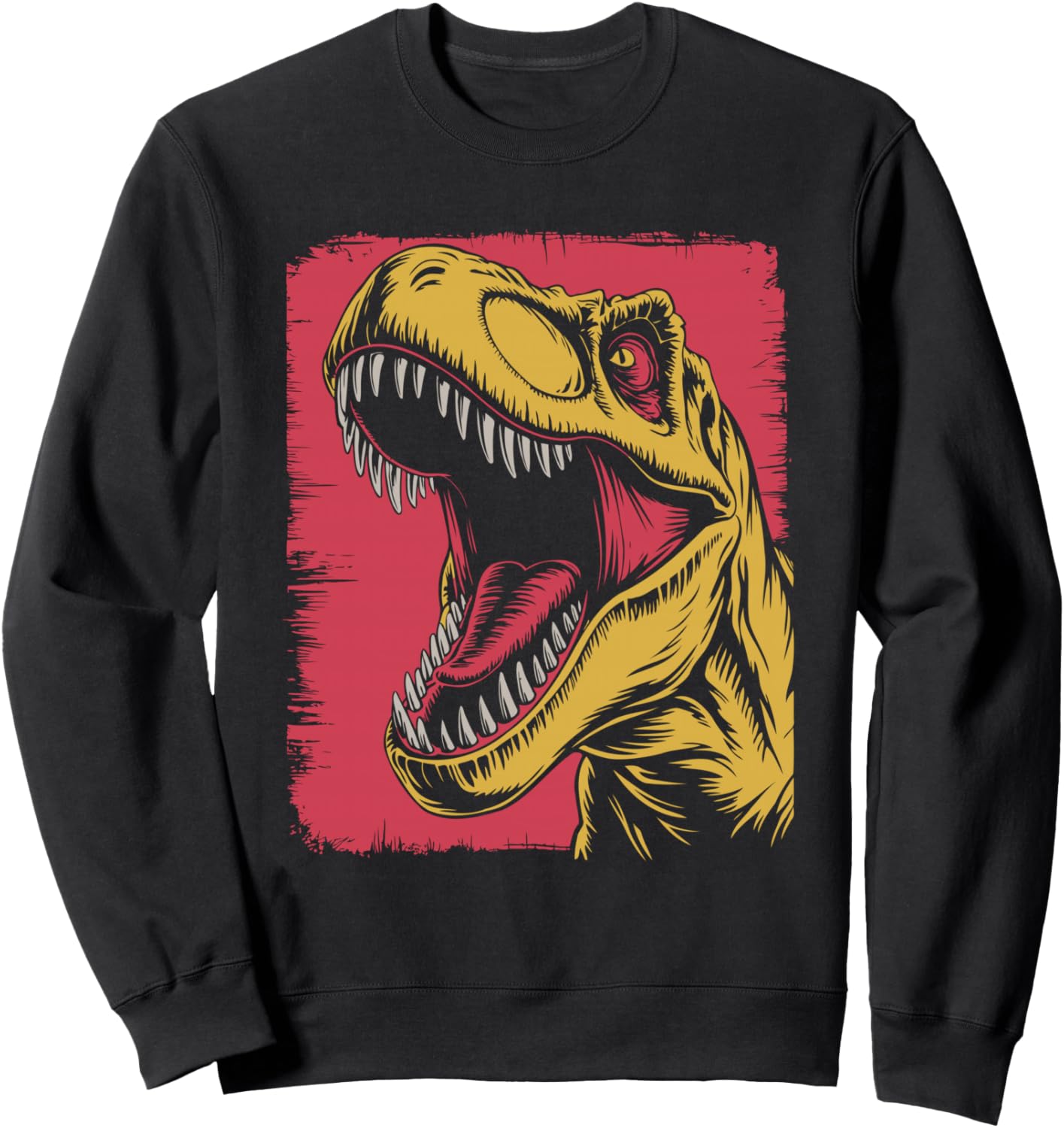 

Толстовка с изображением динозавра Тираннозавра Рекса (T-rex Dino Tyrannosaurus Rex) Cool Trex Love Funny Dinosaurs, черный