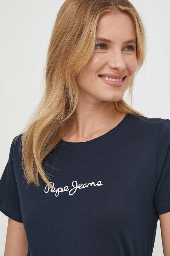 

LORETTE хлопковая футболка Pepe Jeans, темно-синий