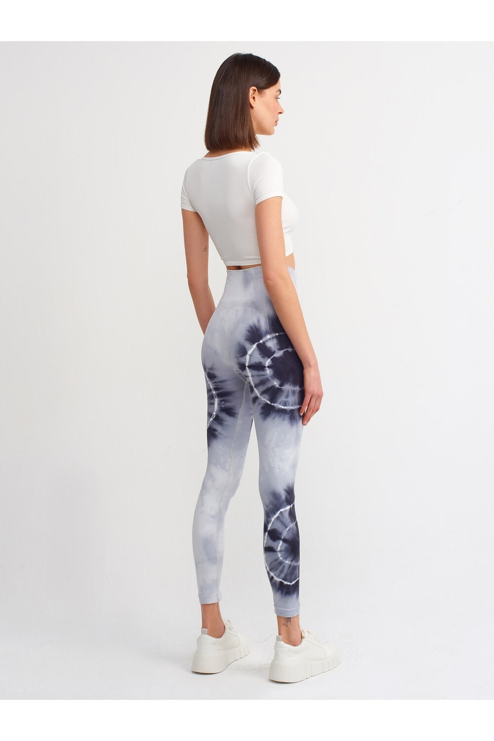 Колготки 20300 Tie Dye-черный Dilvin, белый