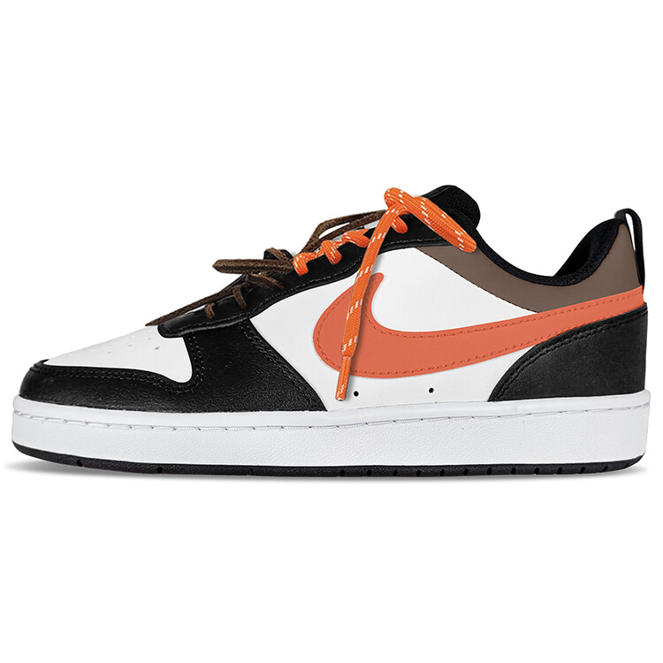 

Кроссовки Nike Court Borough Skateboarding Shoes Women's Low-top Orange/Brown/Black/White, коричневый