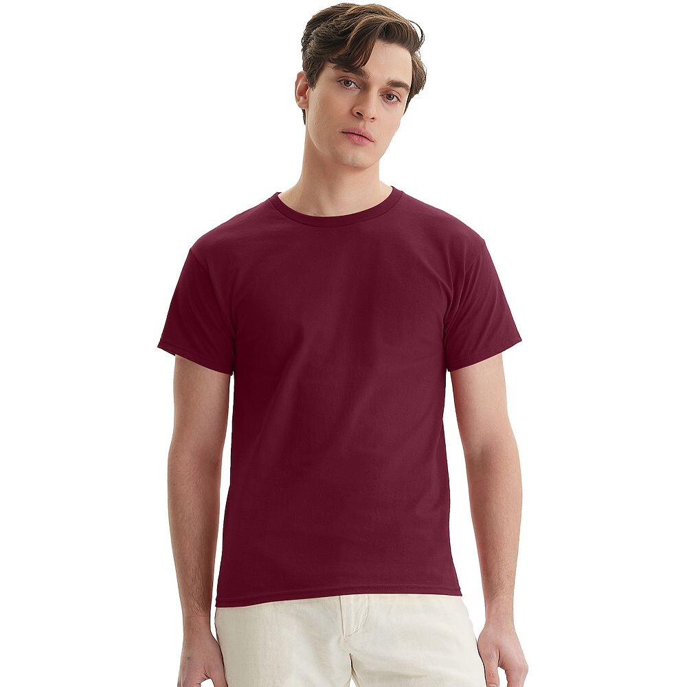 

Мужская хлопковая футболка Hanes Essentials (4 шт.), цвет Maroon
