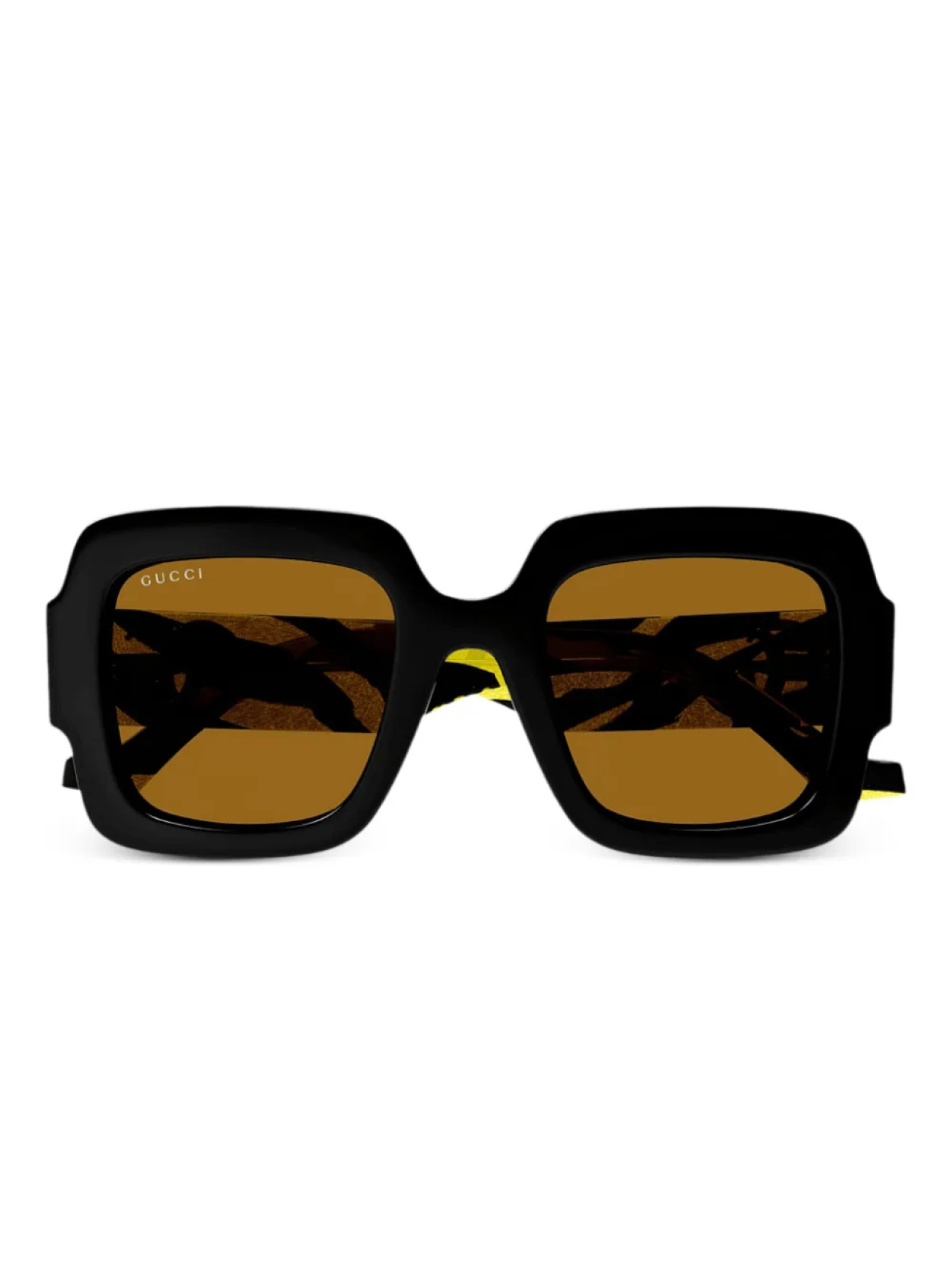 

Gucci Eyewear square-frame "Black" солнцезащитные очки, черный