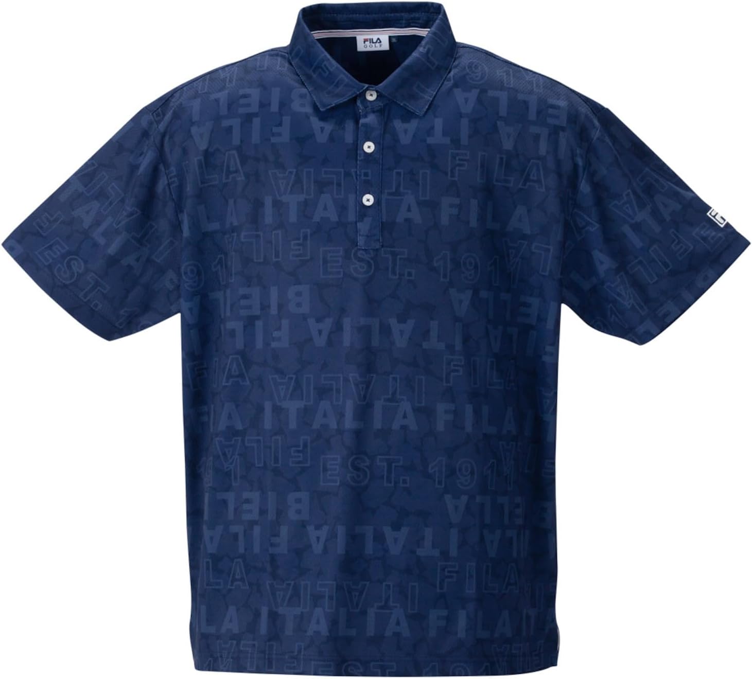 

Мужская классическая рубашка для гольфа Fila с коротким рукавом Fila Golf, темно-синий