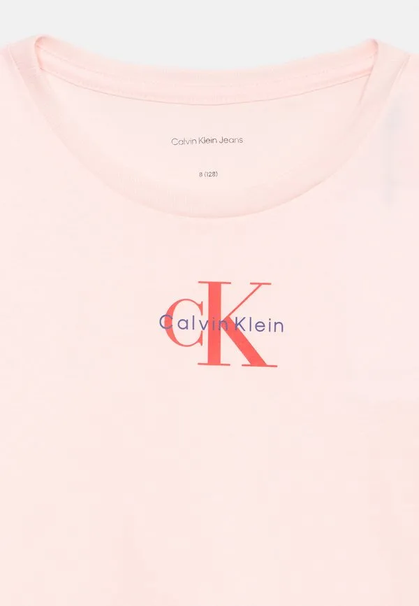 Базовая футболка с микромонограммой Calvin Klein Jeans, Light Pink — фото 4