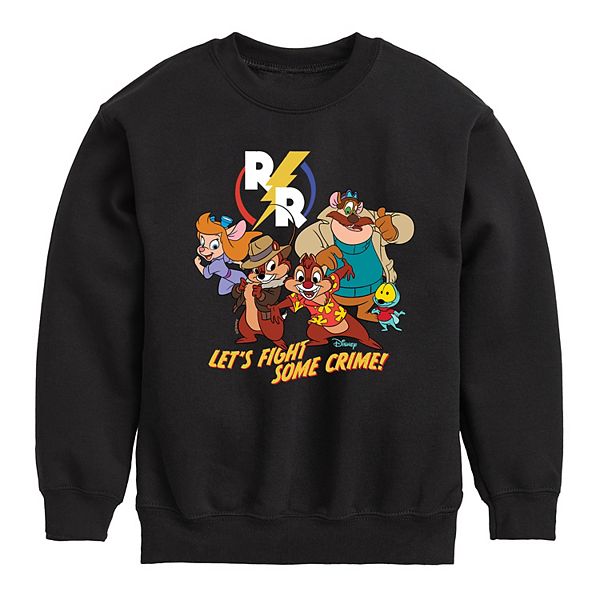 

Chip 'n Dale boys 8-20 флисовая толстовка Let's Fight Some Crime Disney, Black