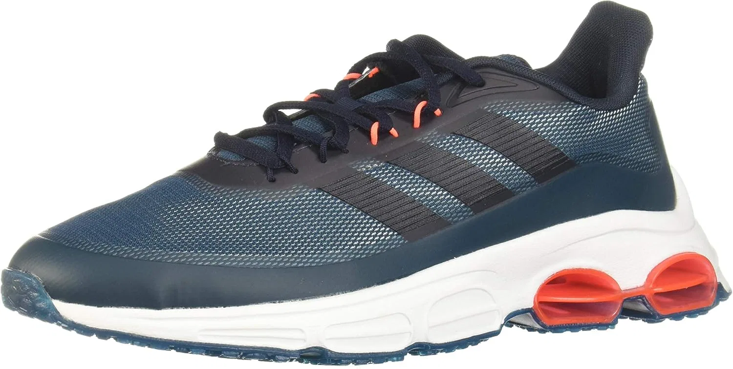 Мужские беговые кроссовки Adidas Quadcube, Blue Tech Mineral Legend Ink Signal Coral