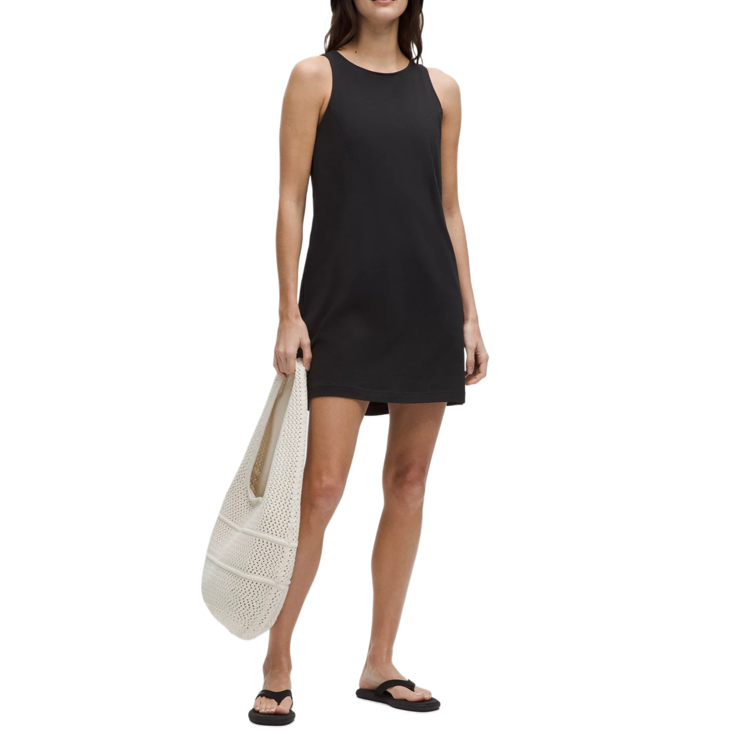 

Женское платье без рукавов из органического хлопка Lululemon, черный