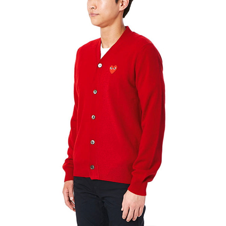 Кардиган COMME des GARCONS PLAY Cardigan Red Emblem 'Red' AZ-N008-051-5, красный — фото 4