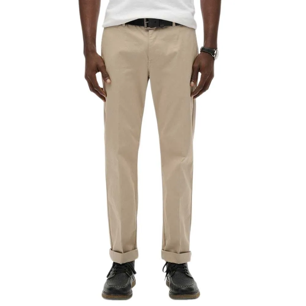 

Брюки Superdry Premium Regular Fit chino, бежевый