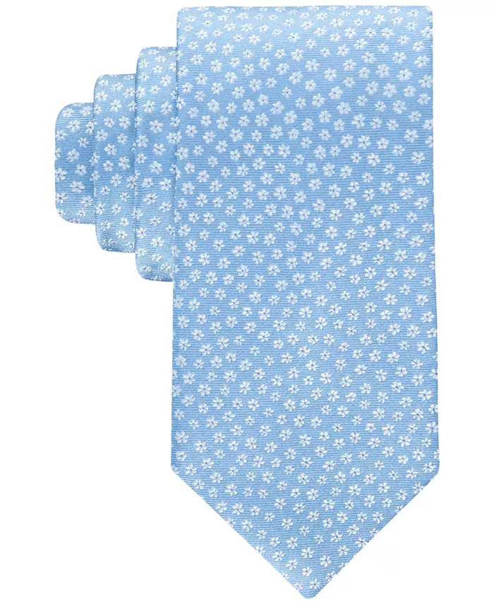

Мужской галстук с мини-цветочным принтом Tommy Hilfiger, синий