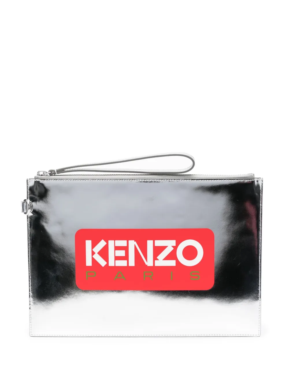 

Клатч Iconic с логотипом KENZO, серебяный