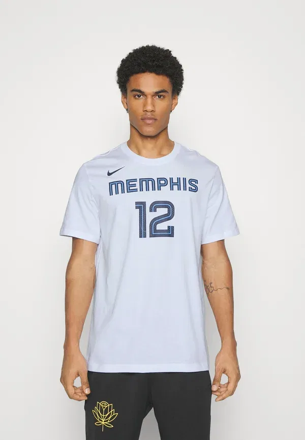 Футболка Nike Performance NBA Ja Morant Memphis Grizzlies Name & Number Tee Club Wear, белый — фото 3