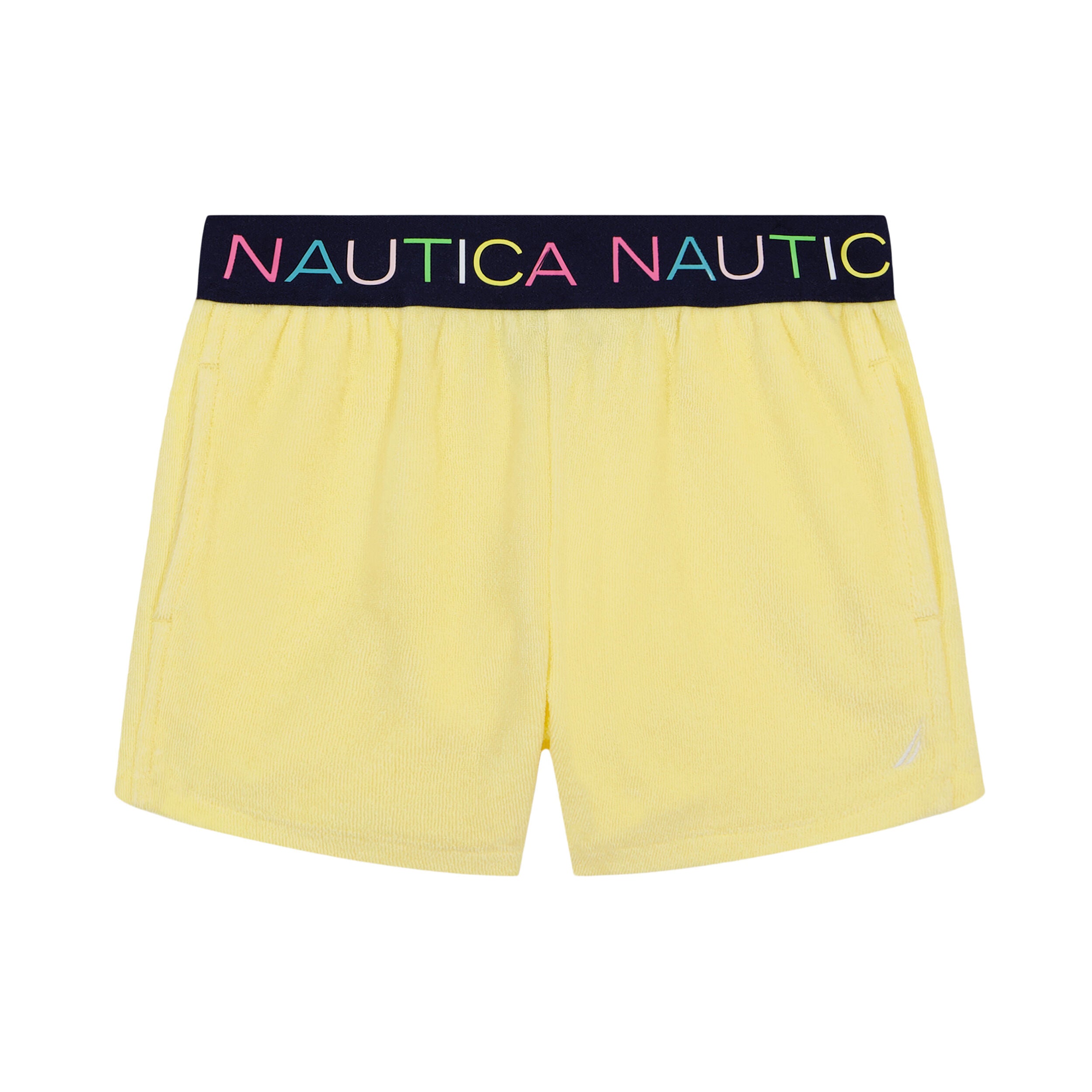 

Шорты без застежек с логотипом Nautica Little Girls (4-6X), цвет Chamomille