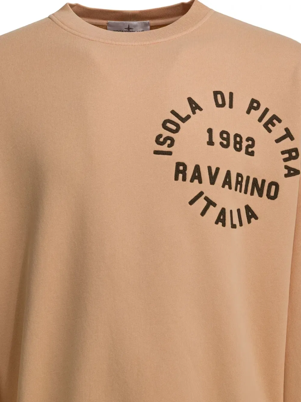 Толстовка с графичным принтом Stone Island, розовый — фото 3