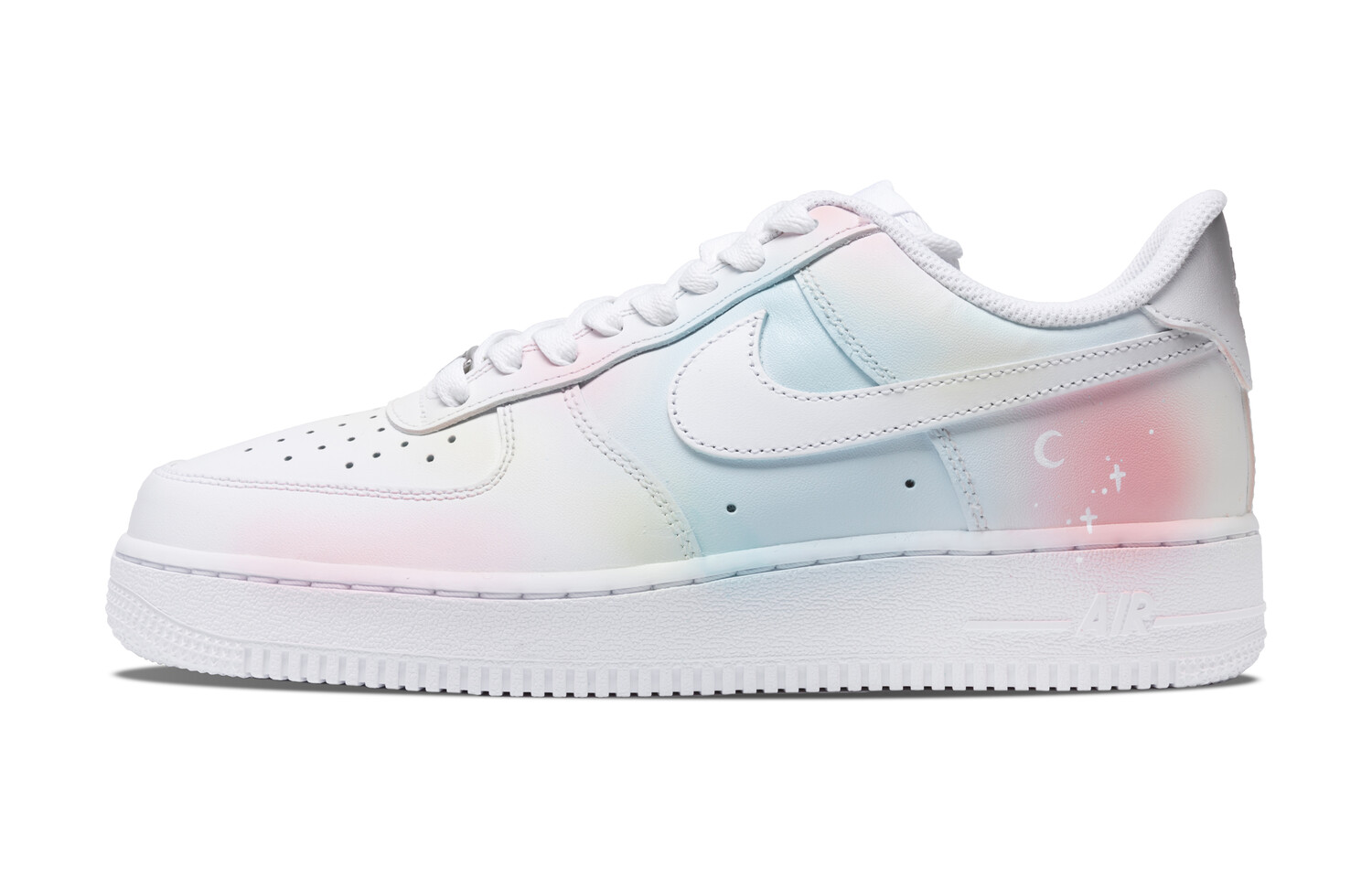

Кроссовки Nike Air Force 1 Skateboarding Shoes Men Low-top Pink, голубой, Синий, Кроссовки Nike Air Force 1 Skateboarding Shoes Men Low-top Pink, голубой