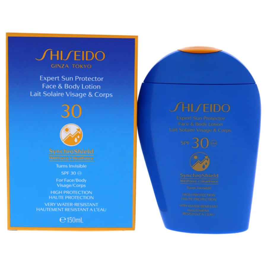Экспертный солнцезащитный лосьон для лица и тела с технологией WetForce SPF 30 от Shiseido для всех полов - 5 унций солнцезащитного крема