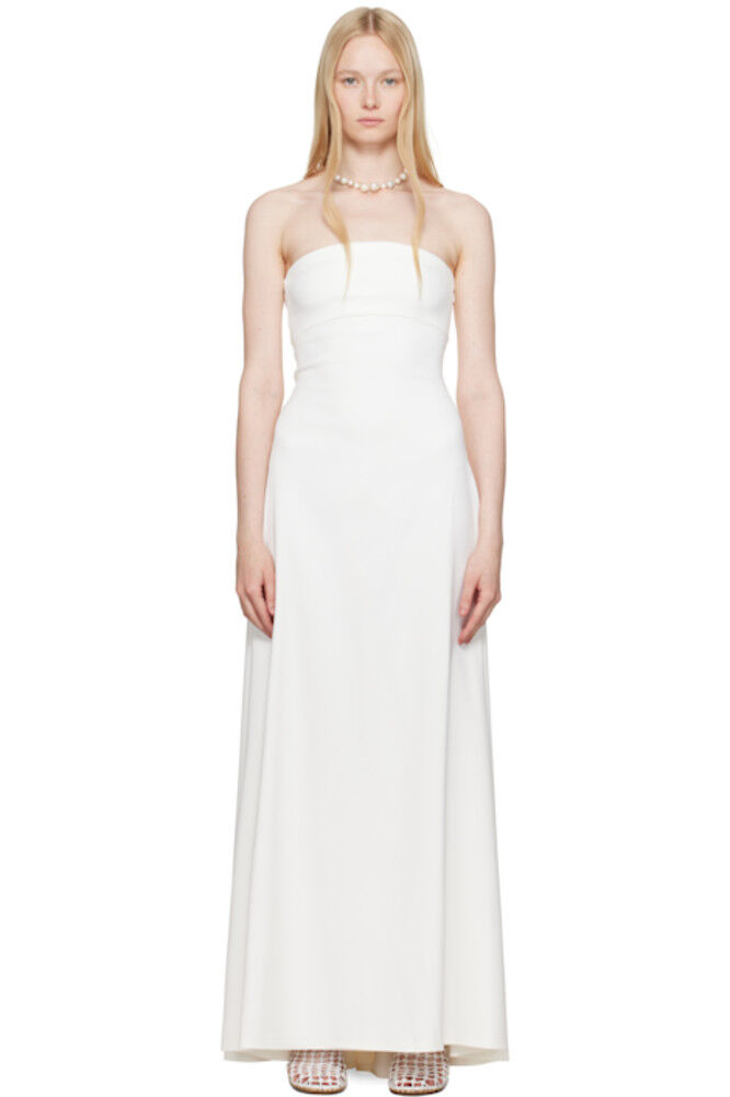 

Белое платье макси La Croisière 'The Bustier' JACQUEMUS