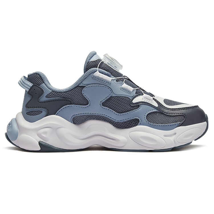 Amber Shoes Легкие амортизирующие низкие детские кроссовки для бега FILA KIDS, серый/синий — фото 2