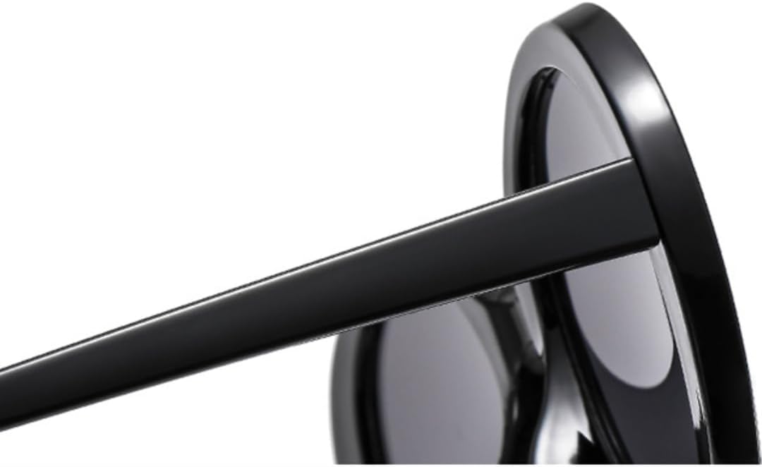 

Роскошные овальные солнцезащитные очки для женщин с крупной оправой, украшенные стразами, для мужчин, для вождения, активного отдыха, защита от УФ-излучения UV400 TVTBBVV, Black Gray