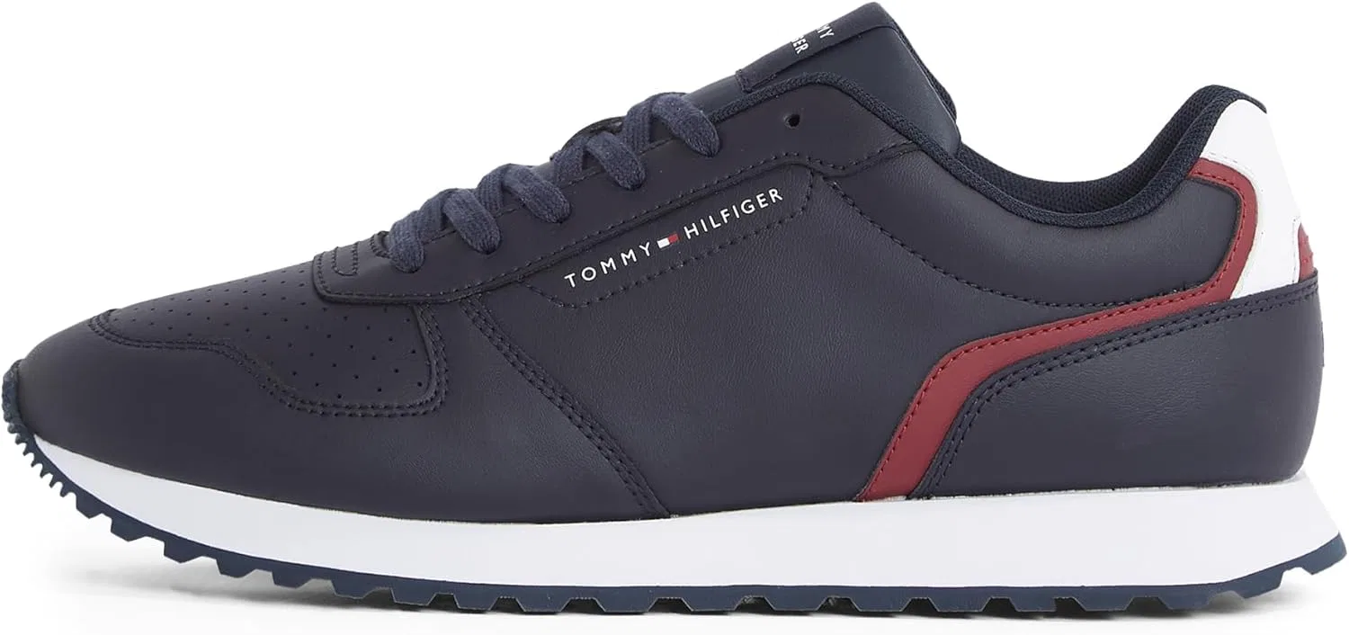 Мужские кроссовки Tommy Hilfiger Runner Trainers New Eva Mix Flag из кожи, Desert Sky