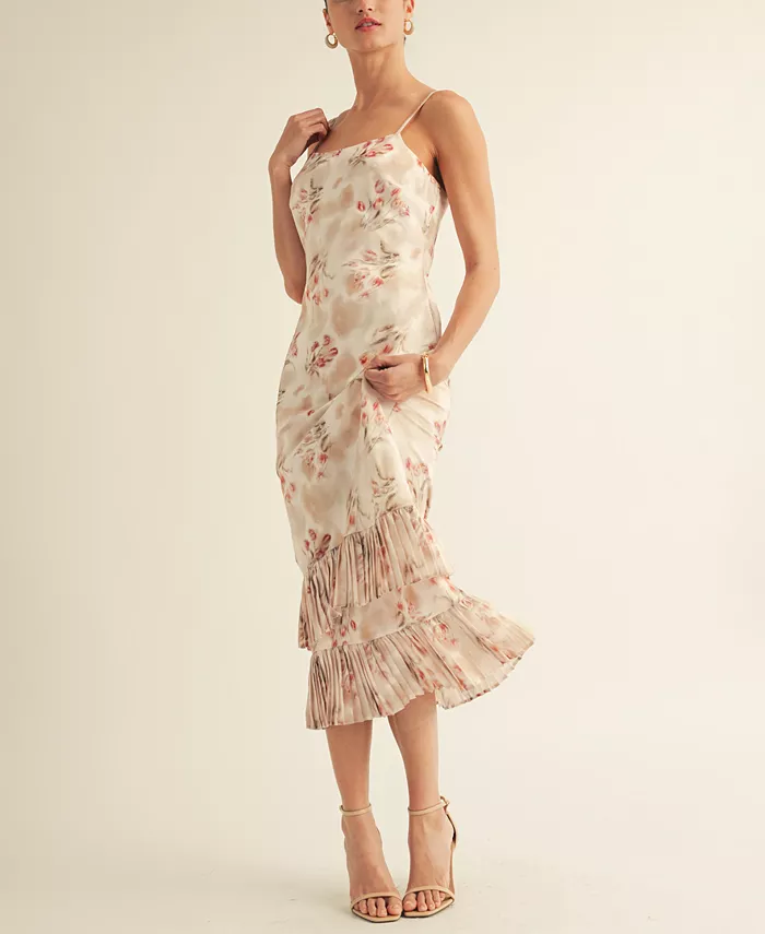 

Женское шифоновое платье-комбинация макси AROSE STUDIO, INC