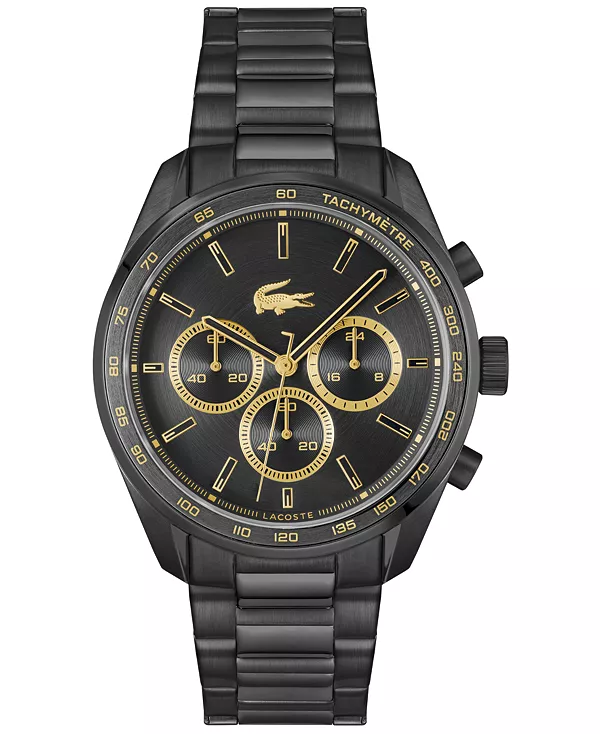 

Мужские часы Boston Black с ионным покрытием, браслет из нержавеющей стали, 42 мм Lacoste, black