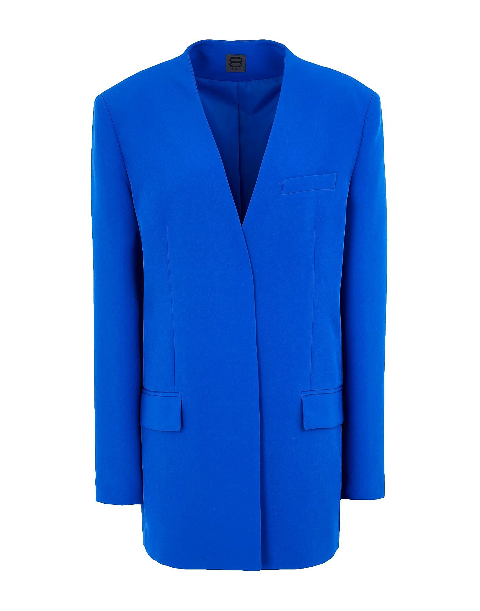 

Блейзер Lapelless Blazer 8 By Yoox, ярко-синий