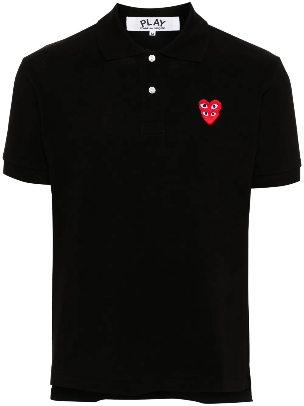 

Рубашка поло с нашивкой Comme Des Garçons Play, черный