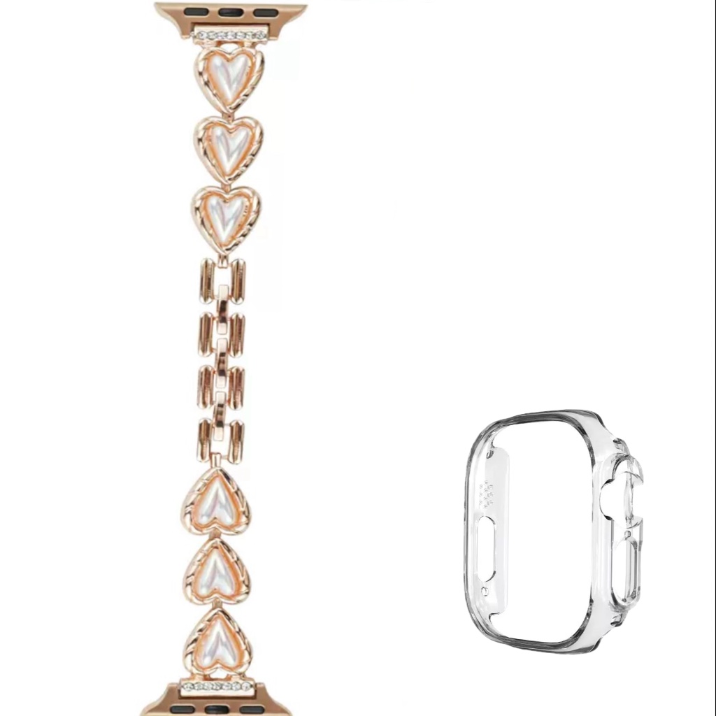 

CHENSONG Часы Strap Apple Compatibility Metal 142mm, Rose Gold